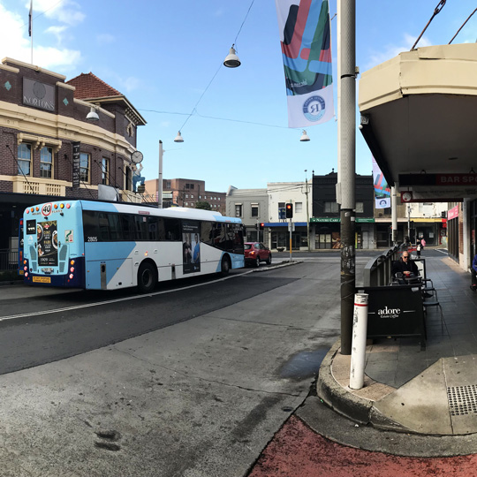 Norton Street streetscape near Parramatta Road